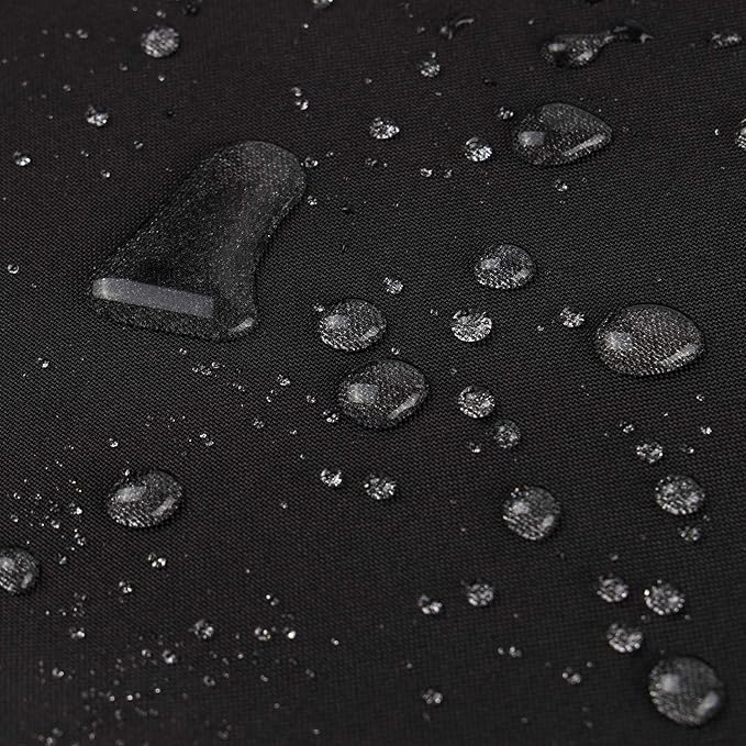 Phantoscope Pack of 2 Outdoor Waterproof Solid Throw Decorative Pillow Cover Decorative Square Outdoor Pillows Cushion Case Patio Pillows for Couch Tent Sunbrella (18''x18'', Black)