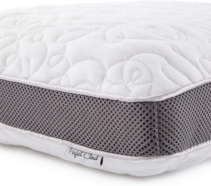 Double Airflow Ventilated Memory Foam Bed Pillow for Sleeping - 5.5-inch Breathable Cooling Medium-Loft (Standard)