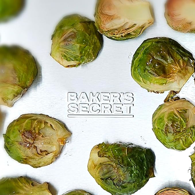 Baking Sheet with Rack Baker's Secret Pure Aluminum Non Toxic PTFE, PFAS, PFOA, BPA Free Baking Pans Set, 100% Recycled, 3pcs Bakeware Set Baking Pans Cookie Sheets 18"