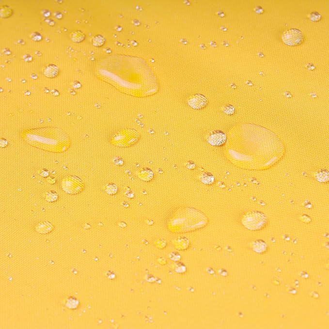 Phantoscope Pack of 2 Outdoor Waterproof Solid Throw Decorative Pillow Cover Decorative Square Outdoor Pillows Cushion Case Patio Pillows for Couch Tent Sunbrella, Yellow 12x20 inches 30x50 cm