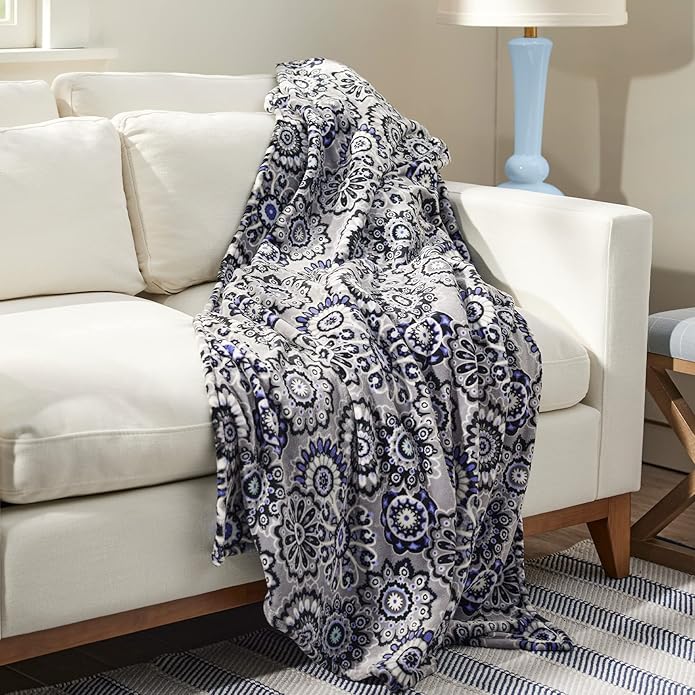 Vera Bradley Women's Fleece Plush Throw Blanket