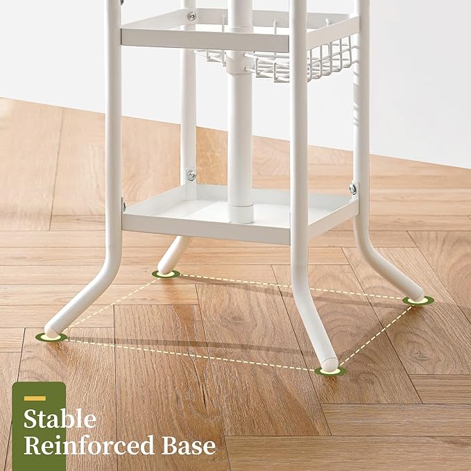 Yoobure Coat Rack Freestanding - Coat Tree with Umbrella Holder, Metal Coat Rack Stand with 12 Hooks, Modern Coat Hanger Stand for Entryway, Purse Rack Hat Rack Stand for Living Room Bedroom Office