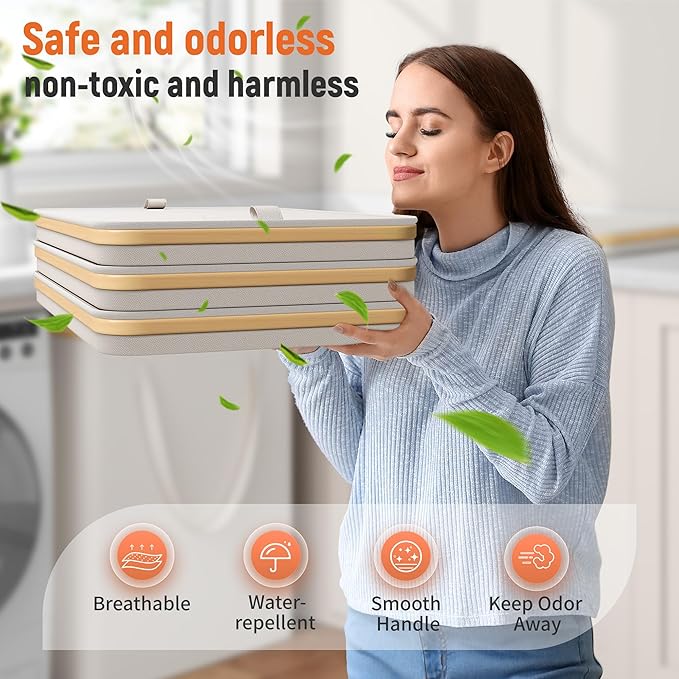 170L Laundry Hamper with Lid 3 Section, Extra Large Laundry Basket with 3 Removable Bags, Laundry Basket Organizer for Bedroom, Laundry Room, Dorm, Clothes Hamper, Beige