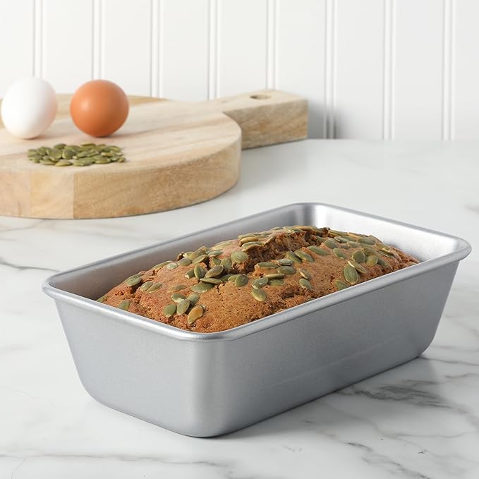 Martha Stewart Gallen 9 Inch Nonstick Carbon Steel Loaf Pan - Silver
