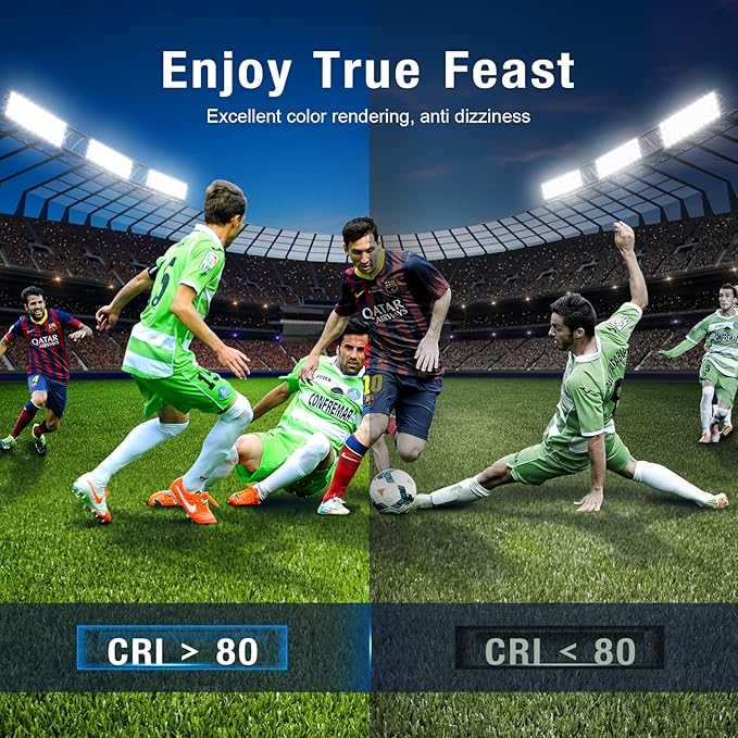 900W Led Stadium Lights, IP66 High Power Outdoor Sport Court Arena Light Pro-Grade High Mast Lighting with Dimmable 10KV Surge Protection Commercial and Industry for Large Area Lighting