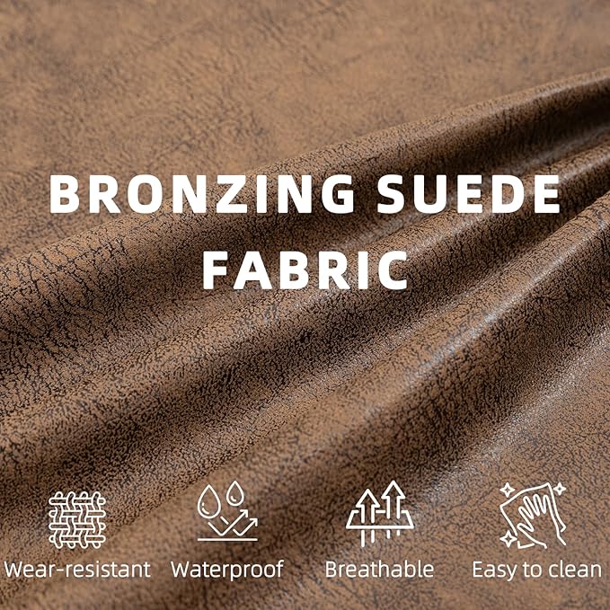 MEETWARM Large Power Lift Electric Recliner Chair with Extended Footrest for Elderly, Big and Tall Lift Chair for Seniors Reclining Chair for Living Room with Massage and Heated,USB Ports(Brown)