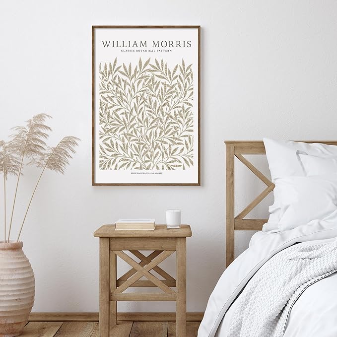 Axeman 27x40 Picture Frame with Mat for 24x36, Solid Oak Wood Poster Frame with Tempered Glass for Home Decor, Wooden 27''x40'' Minimalist Photo Frame Movie Poster Frame with Wall Hooks, Walnut