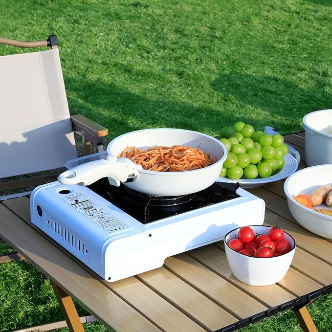 YASHE 13-Piece Pots and Pans Set, Nonstick Granite Cookware Set, Detachable Handle Pots and Pans, PFAS and PFOA-Free, Easy Clean Kitchen Cookware Set, Eco-friendly, Perfect for RV and kitchen use