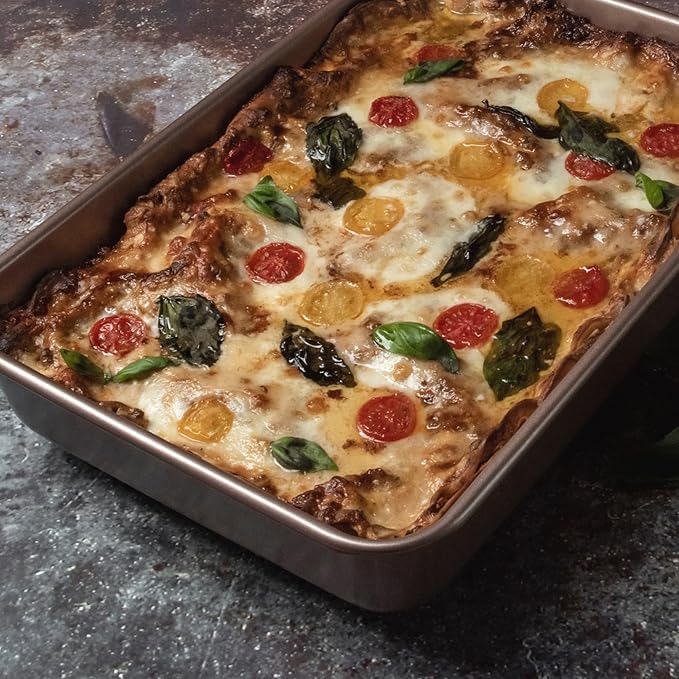 Passionate Baker PFOA free Nonstick Baking Pans Bundle of 6 items: 9 inch Round Cake Pans, 9 x 13 inch Cake Baking Pan, Square, Loaf, Muffin Tin