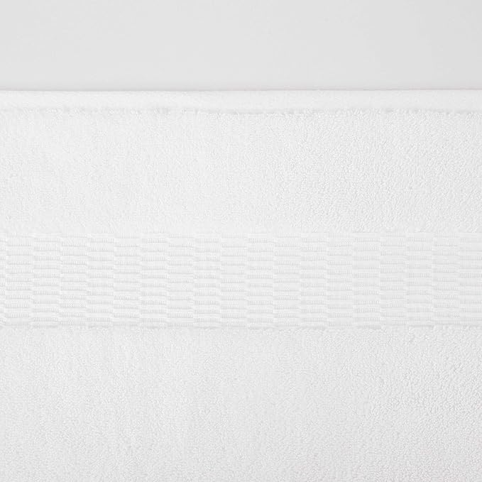 Tommy Bahama - Bath Towels Set, Soft & Highly Absorbent Cotton, Low Linting & Fade Resistant Bathroom Essentials (Long Branch White, 3-Piece)