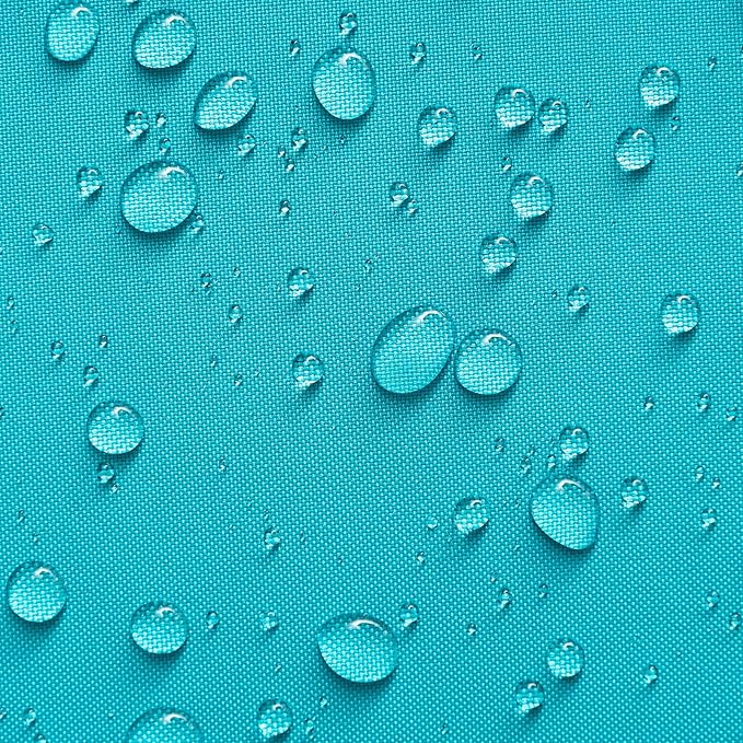 Phantoscope Pack of 2 Outdoor Waterproof Solid Throw Decorative Pillow Cover Decorative Square Outdoor Pillows Cushion Case Patio Pillows for Couch Tent Sunbrella, Teal Blue 12x20 inches 30x50 cm