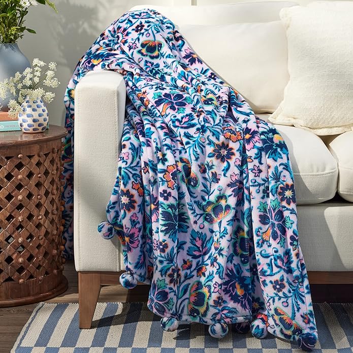 Vera Bradley Women's Fleece Plush Throw Blanket