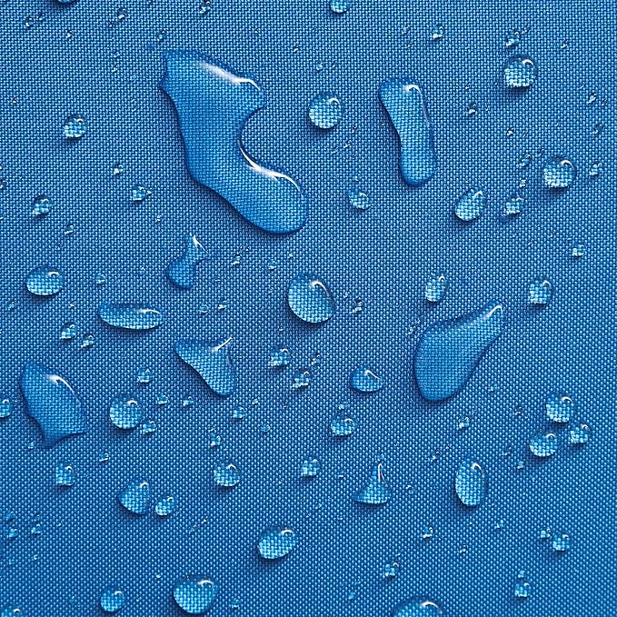 Phantoscope Pack of 2 Outdoor Waterproof Solid Throw Decorative Pillow Cover Decorative Square Outdoor Pillows Cushion Case Patio Pillows for Couch Tent Sunbrella, Blue 20x20 inches 50x50 cm