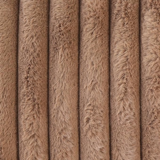 JACH 39.37" Modern Comfy Ottoman for Living Room, Oversized Ottoman Footstool, Cushion Covers Removable, Minimalist Ottomans for Party Bedroom Apartment (Brown)