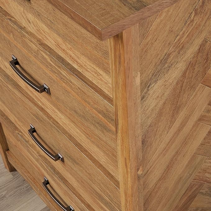 Sauder Cannery Bridge 4-Drawer Chest, L: 31.26" x W: 18.58" x H: 41.5", Sindoori Mango finish