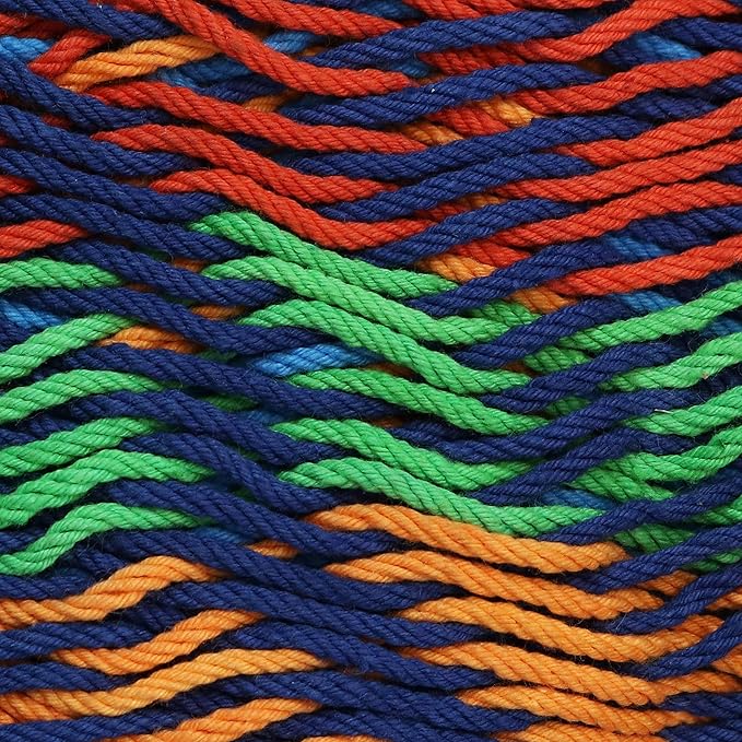 Sunnydaze Handwoven XXL Thick Cord Mayan Double Hammock for Outside - 625-Pound Capacity Heavy-Duty Outdoor Hammock - Multicolor