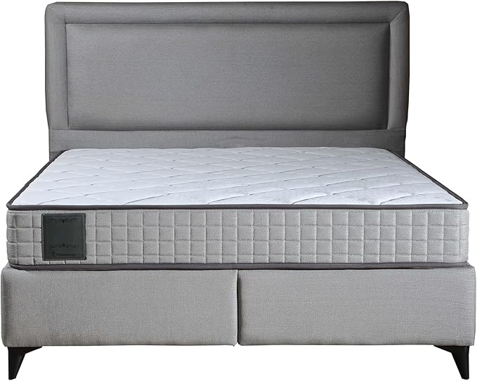 Ottomanson Twin 8" Firm Hybrid Mattress - Made in USA - Designed for Young Adults - Durable Support & Comfort - CertiPUR-US Foam - Fiberglass-Free - Bed in a Box