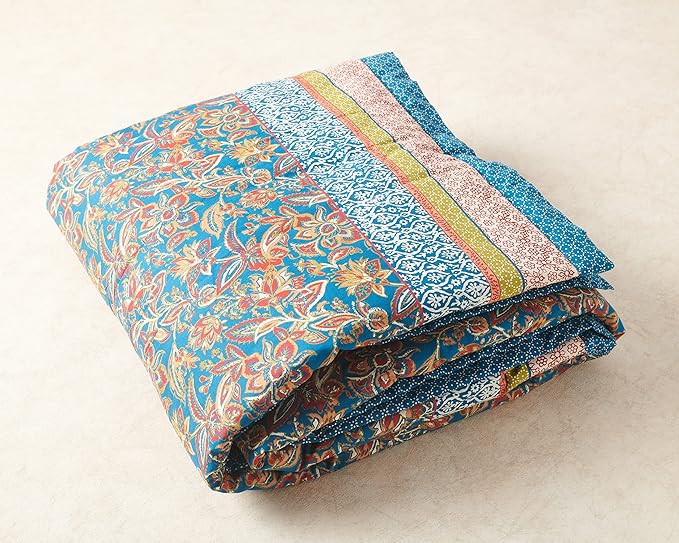 Maison d' Hermine Throw Blanket for Couch Lightweight Soft Warm Breathable Cotton Throw Blankets for Bed Girls Boys Women Men Gifts Sofa Travel Living Room Chair Bedding (50"x60", Kerala)