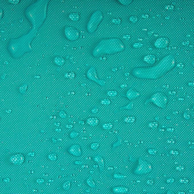 Phantoscope Pack of 2 Outdoor Waterproof Solid Throw Decorative Pillow Cover Decorative Square Outdoor Pillows Cushion Case Patio Pillows for Couch Tent Sunbrella (18''x18'', Turquoise)