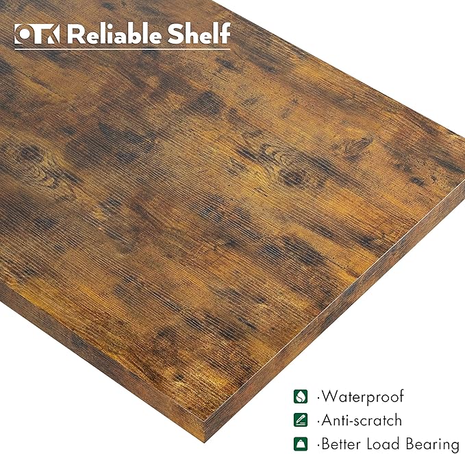 OTK 5 Tier Bookshelf, Tall Bookcase, Office Shelf Storage Organizer, Modern Book Shelf for Living Room, Bedroom, and Home Office, Vintage