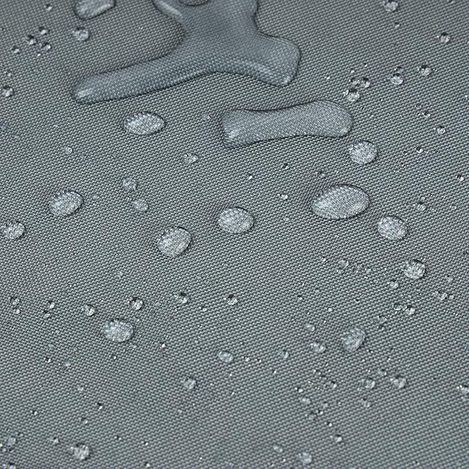 Phantoscope Pack of 2 Outdoor Waterproof Solid Throw Decorative Pillow Cover Decorative Square Outdoor Pillows Cushion Case Patio Pillows for Couch Tent Sunbrella (18''x18'', Grey)