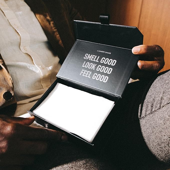 Laundry Sauce - Laundry Dryer Sheets (Australian Sandalwood), Luxury Fragrance, Contains Essential Oils, Softens Fabric, Removes Static Cling, Eco-Friendly Packaging, Travel Friendly, 69 Count