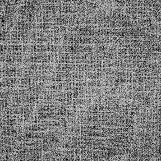 HomePop Home Decor |Button Tufted Woven Round Storage Ottoman | Ottoman with Storage for Living Room & Bedroom (Gray Woven)