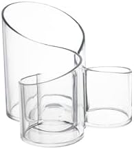 Clear Acrylic Makeup Organizer, Multi-Compartment Storage for Cosmetics and Beauty Products