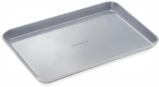 Caraway Non-Stick Ceramic Baking Sheet - Naturally Slick Ceramic Coating - Non-Toxic, PTFE & PFOA Free - Perfect for Baking, Roasting, and More - Medium (15" x 10") - Gray
