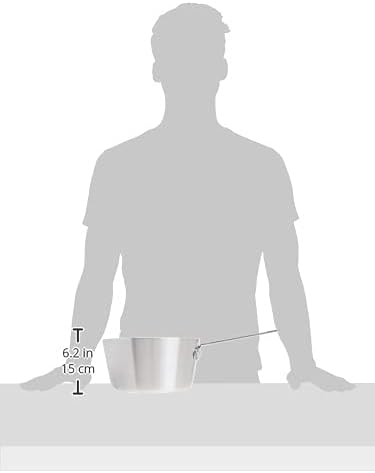 Winco Heavy-Duty Aluminum Tapered Sauce Pan, 3mm, 3.75 Quart