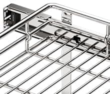 2-Tier Kitchen Cabinet Pull Out Shelf and Drawer Organizer Slide Out Pantry Storaqe Basket in Multiple Sizes 2pαck (17" W x 21" D)