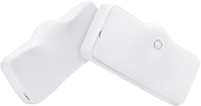 Motex Height Adjustable Memory Foam Pillows for Sleeping Neck Supporting Ergonomic Pillows with Washable Modal Fabric Cover, White, M-L Size – Motion N (1pc)