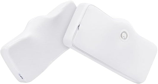 Motex Height Adjustable Memory Foam Pillows for Sleeping Neck Supporting Ergonomic Pillows with Washable Modal Fabric Cover, White, M-L Size – Motion N (1pc)