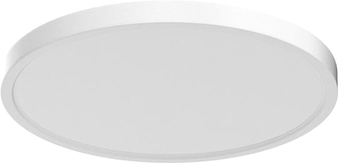 TALOYA 15.8inch Dimmable LED Flush Mount Ceiling Light, 24W 3000K/4000K/6500K 3 CCT in One, White Ultra Thin Low Profile Flush Mount LED Ceiling Light for Home, Bedroom, Kitchen