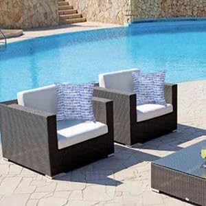 Outdoor Throw Pillows - Decorative Pillows with Insert Included Set of 2 Outdoor Pillows for Patio Furniture 18x18 Inch
