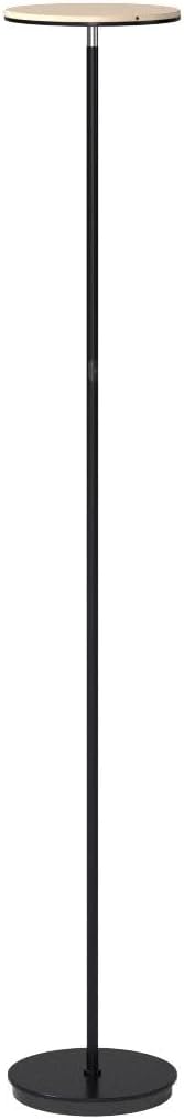 Brightech Sky Flux Dimmable LED Floor Lamp – Super Bright Floor Lamp for Living Room and Offices – Torchiere Standing Lamp with 3 Light Options, Tall Lamp for Bedroom Reading and More - Black