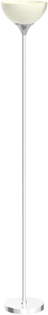 PESRAE Floor Lamp, Remote Control with 4 Color Temperatures, Torchiere Floor lamp for Bedroom, Standing Lamps for Living Room, Bulb Included (Brushed Nickel)