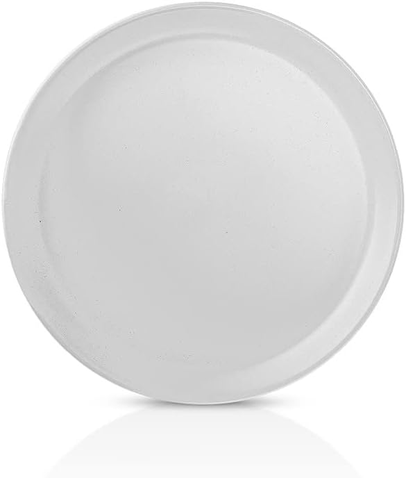 Stone Lain Stoneware Dish Set, 4 Dinner Plates, Albie - Speckled White