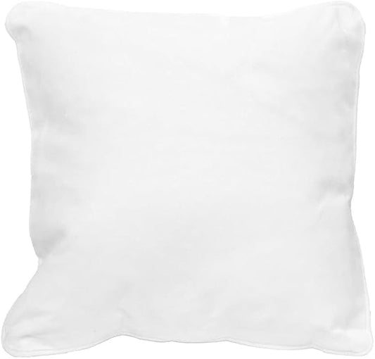 East Green 18 x 18 Waterproof Outdoor Pillow with Insert, White - Premium Olefin Outdoor Accent Pillow for Patio Furniture