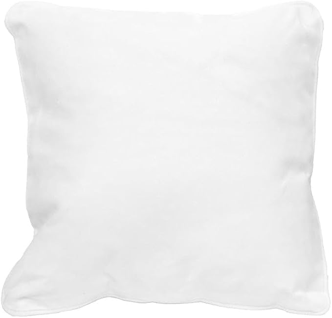 East Green 22 x 22 Waterproof Outdoor Pillow with Insert, White - Premium Olefin Outdoor Accent Pillow for Patio Furniture