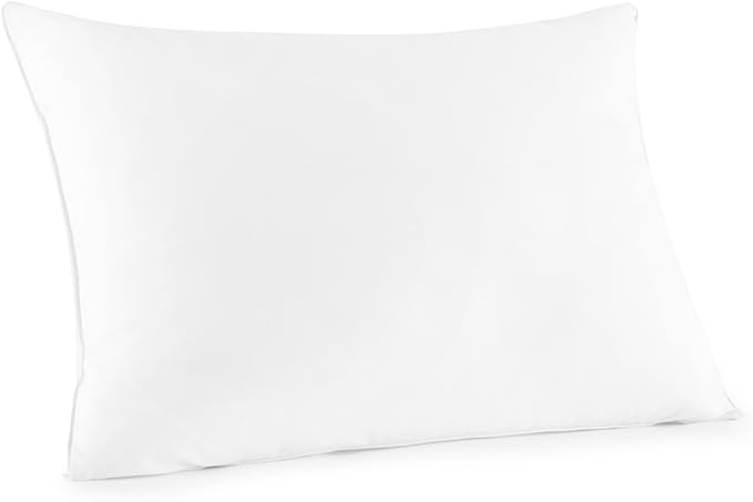 Down Alternative Pillow Queen Size - Luxury Hotel Pillow for Back Stomach & Side Sleepers with Ergonomic Support & Softness GOTS Certified Organic Casing and Lightweight & Breathable Filling (Queen)