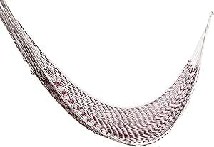 ALL NAHLO Cotton Double Hammock Portable Lightweight Hammocks Swing Person Tree Stand Camping Rope Outdoor Tent net Straps Bed Fabric Quilted Patio Camp