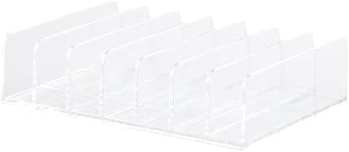 1Pc Eyeshadow Palette Makeup Money Storage Rack for Bathroom Vanity Countertop Cosmetic Display Cases 7 Compartments Heavy Duty Multifunctional Desktop Cash Cosmetic Holder Organizer（Transparent）