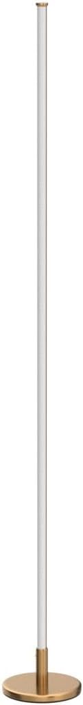 TACAHE Minimalist Corner Floor Lamp - 2700K-6500K Dimmable LED Night Light - Modern Standing Mood Lamp with Remote Control for Living Room, Bedroom - 57" 12W - Gold - 1Pack