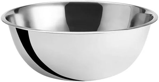 Stainless Steel 20 QT Mixing Bowl | Home & Commercial Quality | Flat Bottom | Cooking, Baking, Meal Prep [1PK]