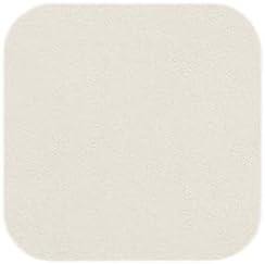 White Bath Mat, Bathroom Rugs Non Slip Washable Thin Absorbent Quick Dry Bath Mat Fits Under Door Bathroom Floor Mat Perfect for Bath, Shower, or Sink 12"x12" White