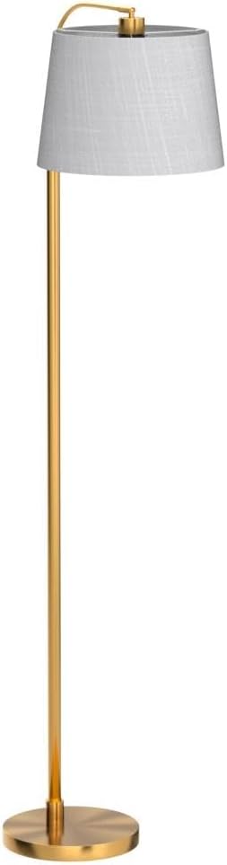 Oneach 62" Gold Floor Lamp for Living Rooms Tall Arc Standing Lamps for Bedrooms Industrial Corner Nursery Girls Kid Vintage Mid-Century Modern Reading Light Office Antique Brass Shade Lantern