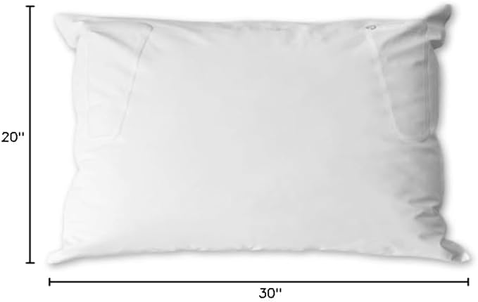 Spry Pure Hypoallergenic Bed Pillow Waterproof and Breathable - Standard Queen (Polyfill)