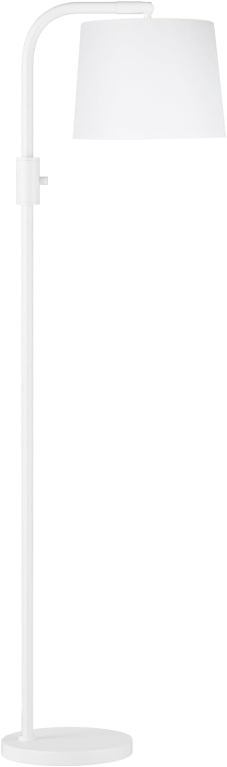 Ambimall Fully Dimmable Floor Lamp - Floor Lamps 9W LED Light Bulbs, Standing Lamps for Living Room with Adjust Head, Modern Standing Light Rotary Switch, Tall Lamp for Bedroom(White and White)