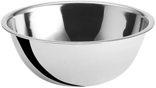 Stainless Steel 4 QT Mixing Bowl | Home & Commercial Quality | Flat Bottom | Cooking, Baking, Meal Prep [1PK]